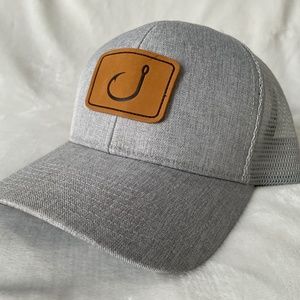 AVID Gear Light Gray Fishing Hook Snapback Hat